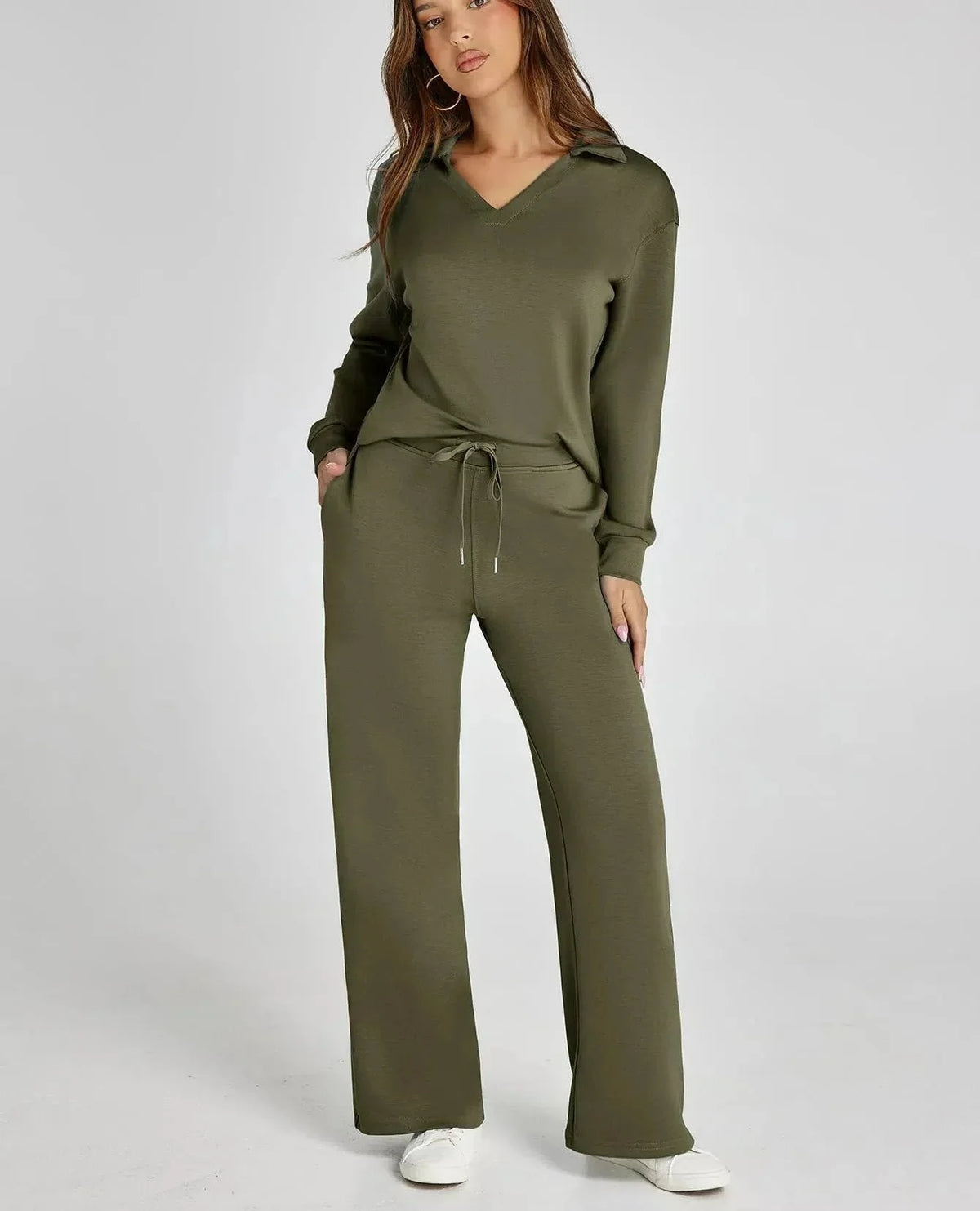 ⏰49% OFF✨Women's 2 Piece Sets Outfits Casual Long Sleeve Sweatsuits Sets