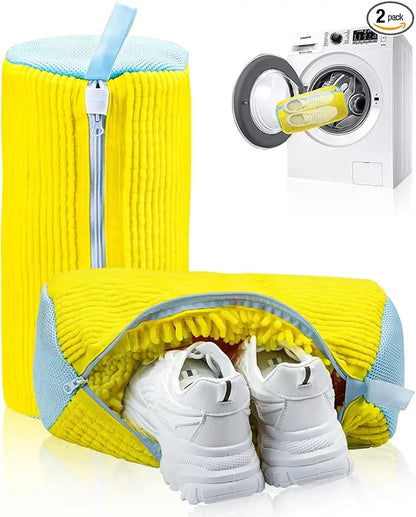 Laundry Shoe Washing Bag for Washing Machine - Protect Your Footwear during the Wash Accessories shoe washing,Mesh Accessory mesh laundry Grey